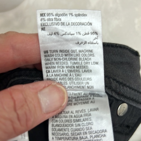 INC skinny Jeans, washed Black, Mid Rise, Regular Fit, size 2, NWT - Picture 10 of 10